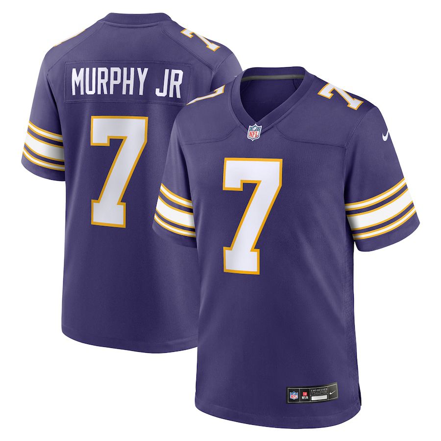 Men Minnesota Vikings 7 Byron Murphy Jr. Nike Purple Classic Player Game NFL Jersey